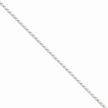 Sterling Silver Flat Rope Chain