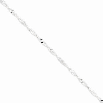 Sterling Silver Singapore Chain
