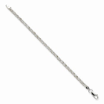 Sterling Silver Half Round Belcher Chain