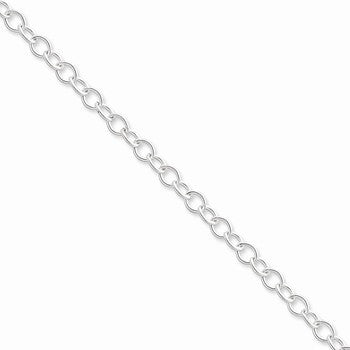 Sterling Silver Oval Cable Chain