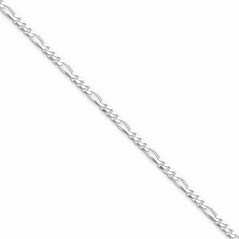 Sterling Silver Figaro Chain