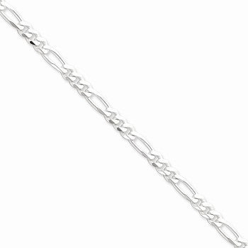 Sterling Silver Figaro Chain