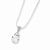 Sterling Silver Clear CZ Pendant On Chain