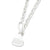 Sterling Silver Heart Fancy Link Necklace