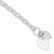 Sterling Silver Engraveable Heart Disc On Fancy Link Toggle Bracelet