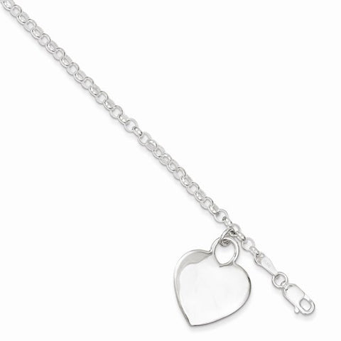 Sterling Silver Heart Charm