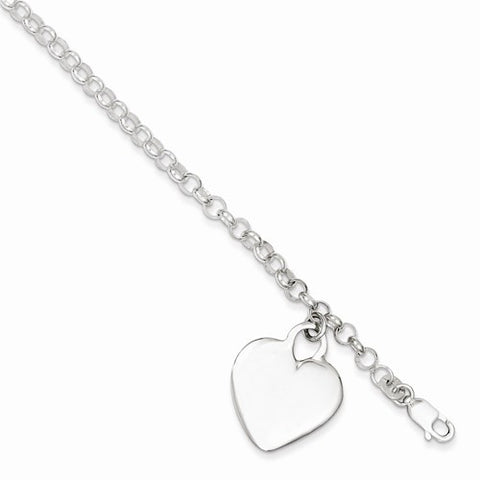 Sterling Silver Heart Charm