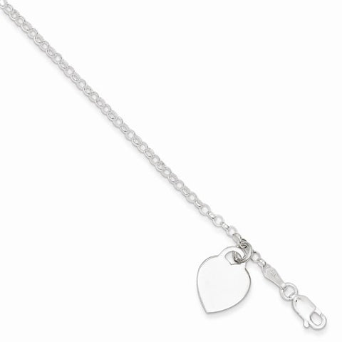 Sterling Silver Heart Charm