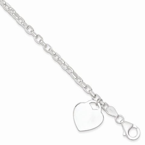 Sterling Silver Heart Charm