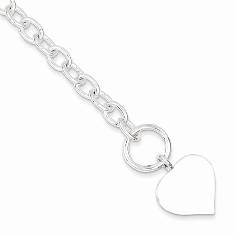 Sterling Silver Heart Bracelet