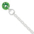 Sterling Silver Green Bead Charm