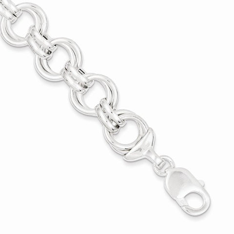 Sterling Silver Fancy Link Bracelet