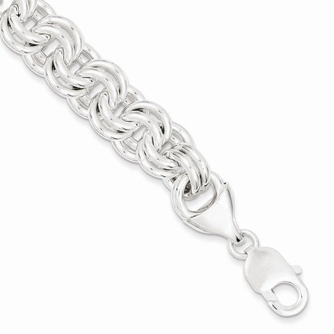 Sterling Silver Fancy Link Bracelet