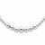 Sterling Silver Graduated Beaded Necklace