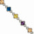 Sterling Silver Multicolor Cz Bracelet