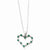 Sterling Silver Emerald Heart Necklace