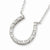 Sterling Silver CZ Horse Shoe Necklace