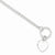 Sterling Silver Heart Toggle Bracelet