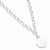 Sterling Silver Embossed Heart Dangle Necklace