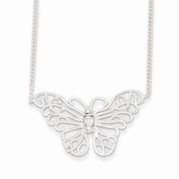 Sterling Silver Butterfly Necklace