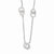 Sterling Silver Circle CZ Necklace