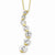 Sterling Silver Vermeil CZ Journey Necklace