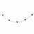 Sterling Silver Red CZ Necklace