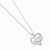 Sterling Silver Diamond Love Necklace