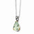 Sterling Silver & Green Amethyst Necklace