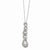 Sterling Silverterlocking and Alternating CZ Ovals Necklace