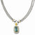 Sterling Silver Flash Gold-Plated CZ Necklace