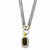 Sterling Silver Flash Gold-Plated CZ Necklace