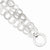 Sterling Silver Polished & Textured Multi-Strand Toggle Bracelet