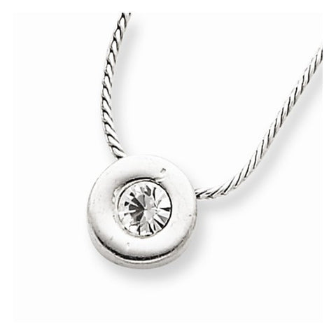 Sterling Silver CZ Charm