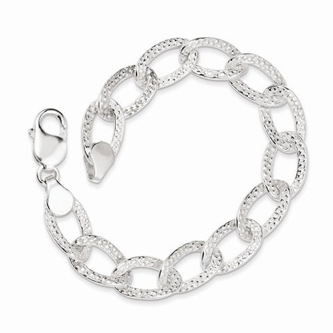 Sterling Silver Textured Bracelet