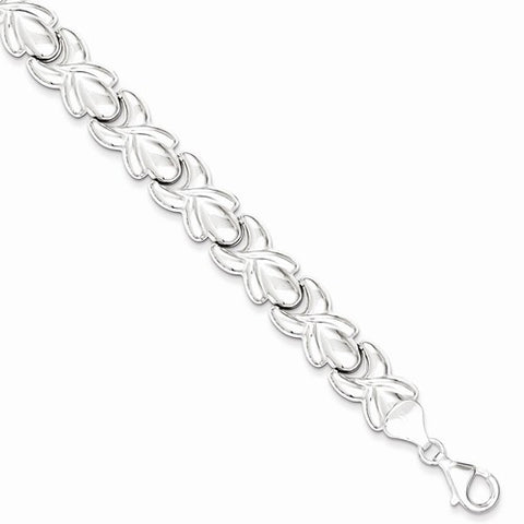 Sterling Silver Polished Stampato Bracelet