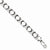 Sterling Silver Rhodium Polished and Brushed Xs and Os Bracelet