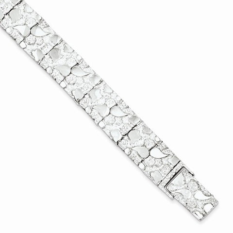 Sterling Silver Nugget Bracelet