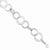 Sterling Silver Polished and Textured Circle Link Bracelet