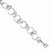 Sterling Silver Rhodium Plated Circle Link Bracelet