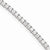 Sterling Silver Rhodium Plated Cz Bracelet