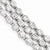 Sterling Silver Rhodium Plated Cz 3 Strand Bracelet