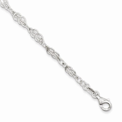 Sterling Silver Herculean Knot Link Bracelet