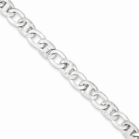 Sterling Silver Fancy Link Bracelet