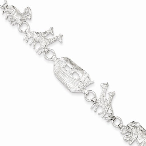 Sterling Silver Noahs Ark Bracelet