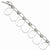 Sterling Silver Hammered Dangles Circle Bracelet