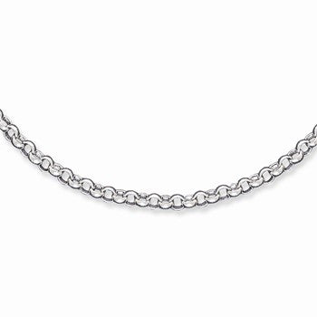 Sterling Silver Fancy Link Necklace