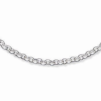 Sterling Silver Fancy Link Necklace