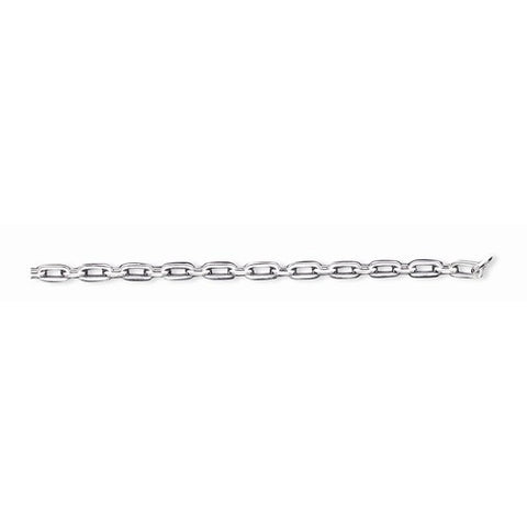 Sterling Silver Polished Fancy Link Toggle Bracelet