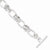 Sterling Silver Polished Fancy Link Toggle Bracelet